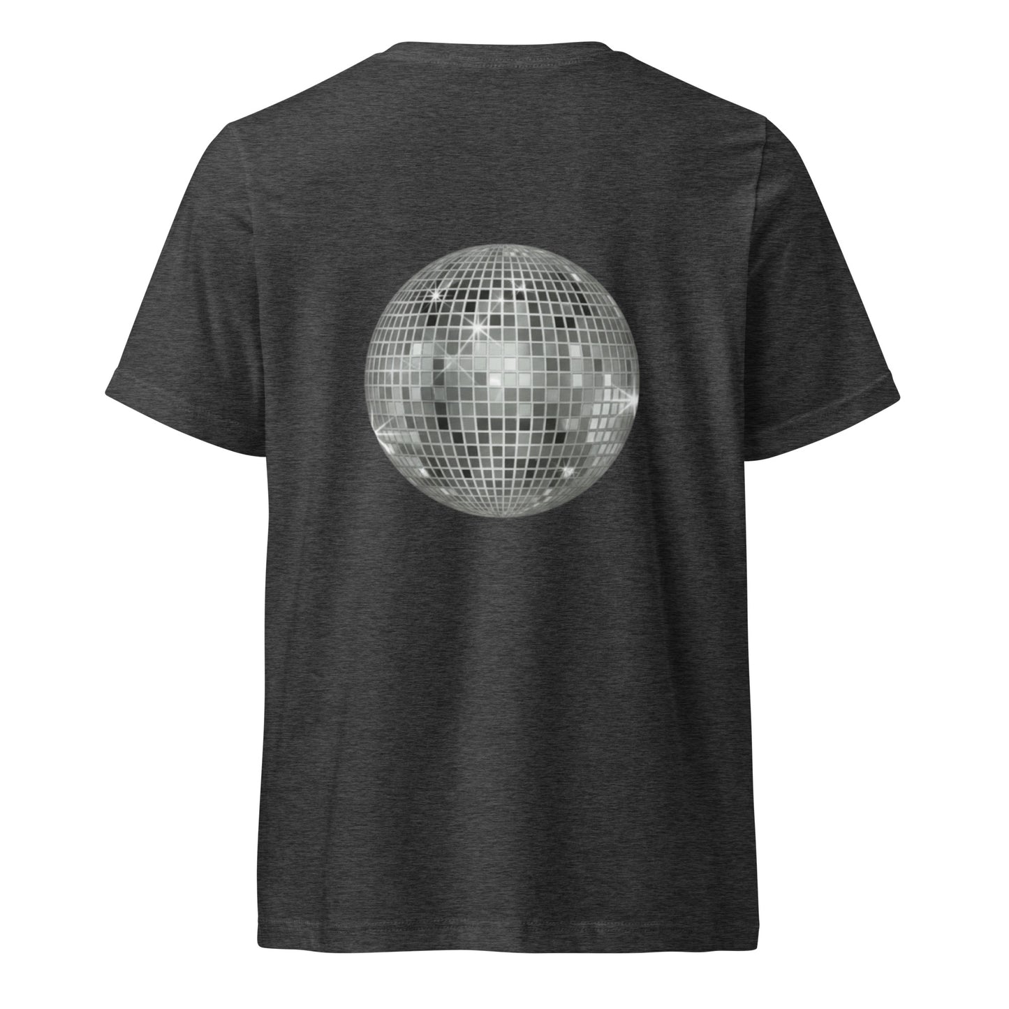 big ol' sparkly discoball back | v-neck tee