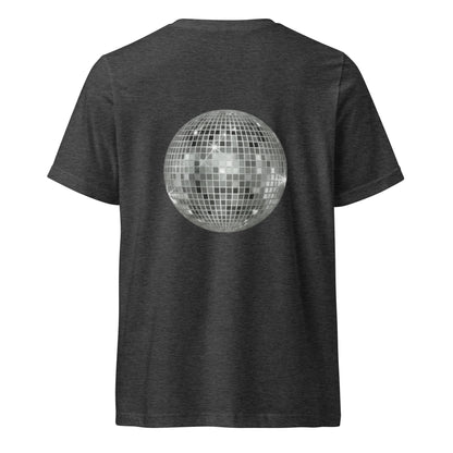 big ol' sparkly discoball back | v-neck tee