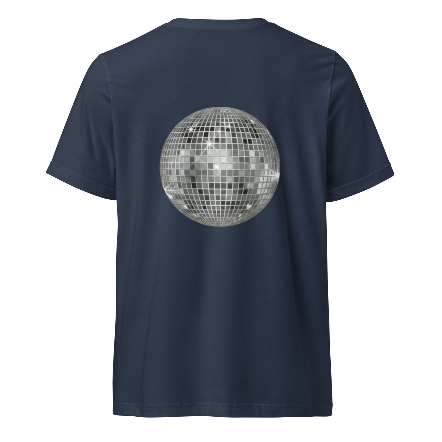 big ol' sparkly discoball back | v-neck tee