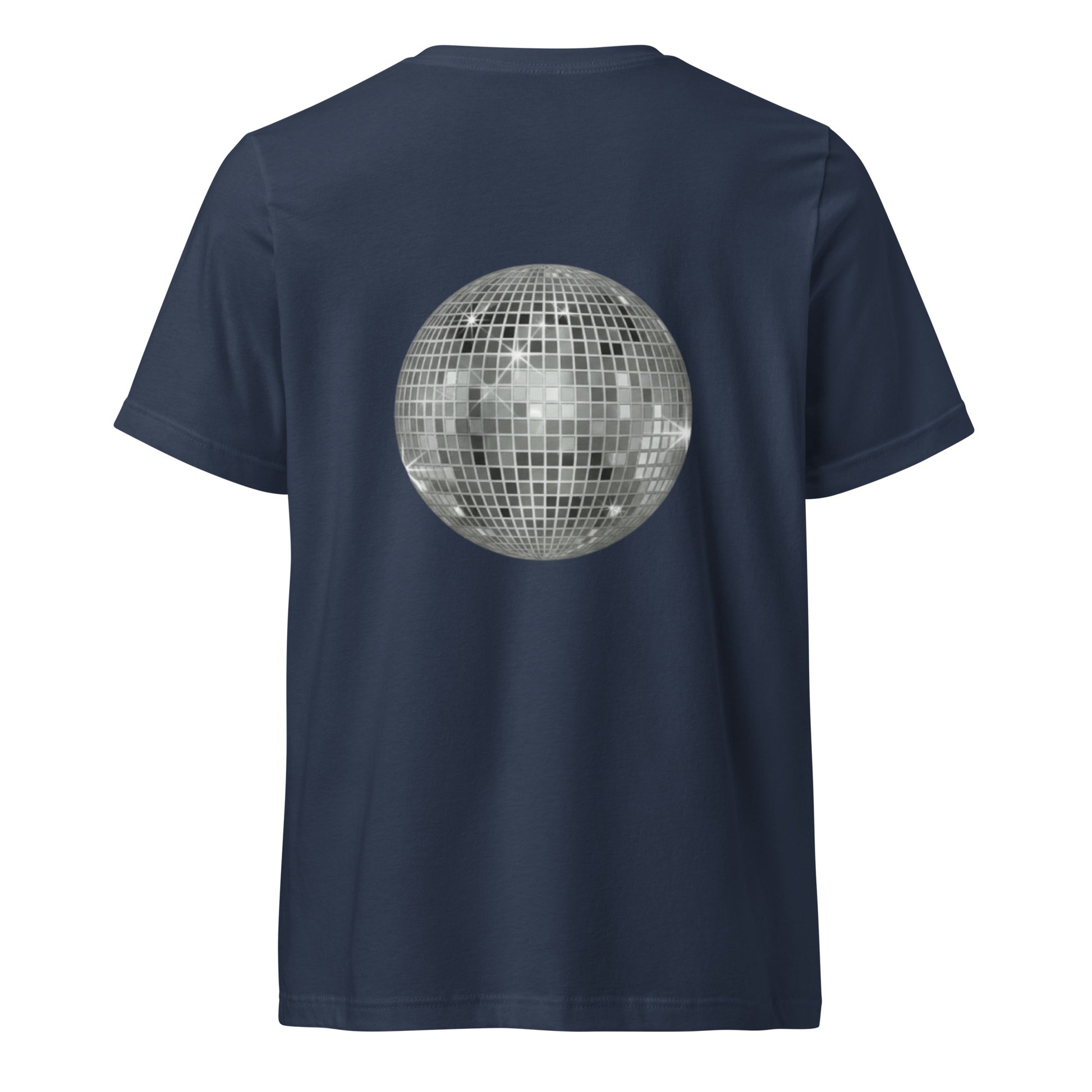 big ol' sparkly discoball back | v-neck tee