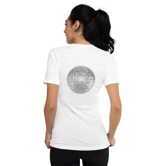 discoball back | v-neck tee - f u n k + f i n a