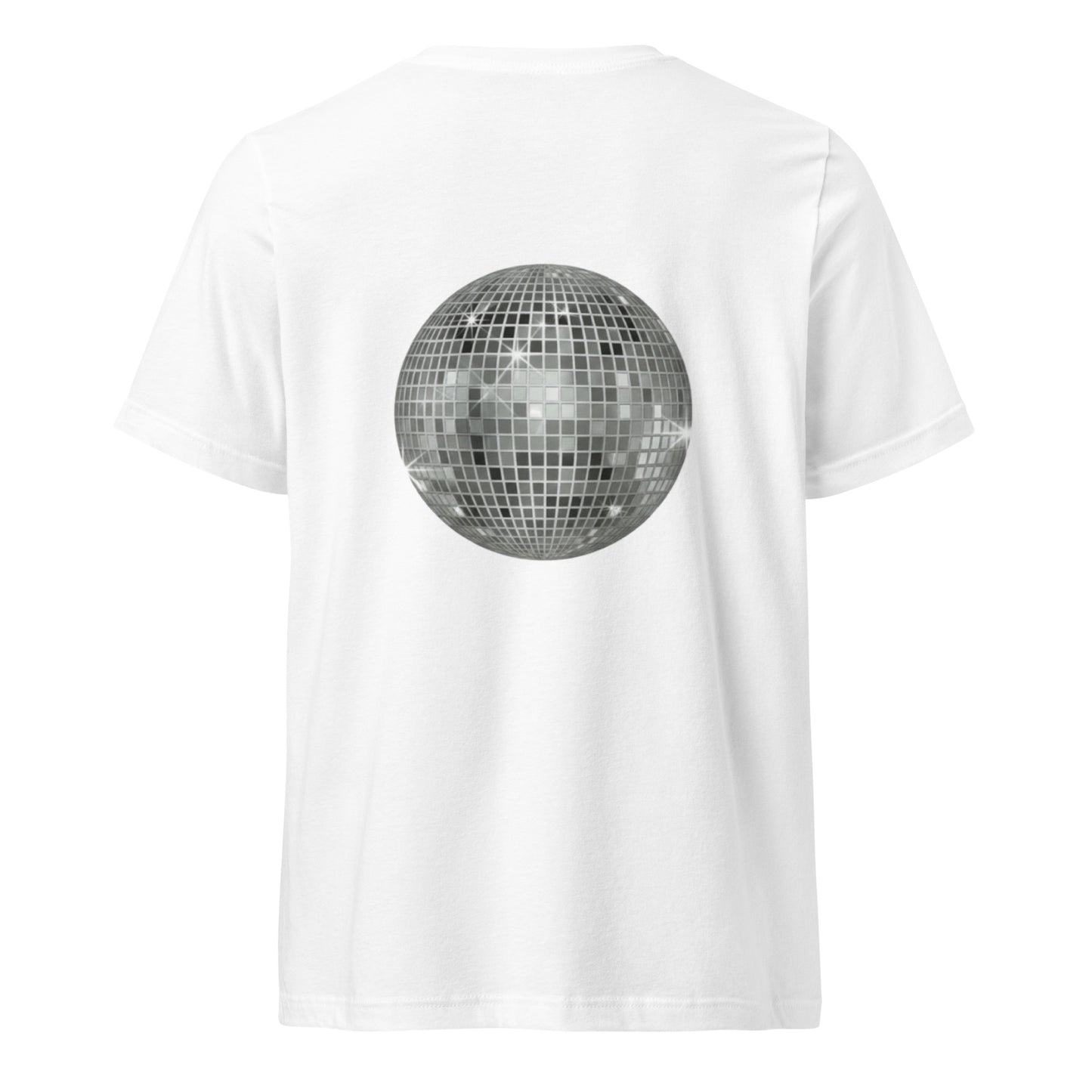 big ol' sparkly discoball back | v-neck tee