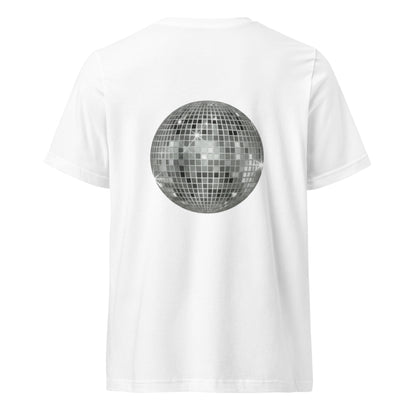 big ol' sparkly discoball back | v-neck tee
