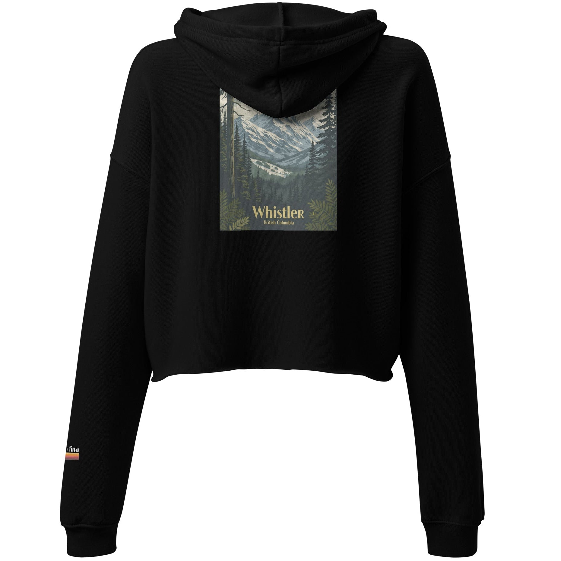 whistler paradise | crop hoodie