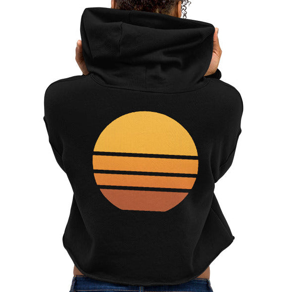 sunset view | crop hoodie