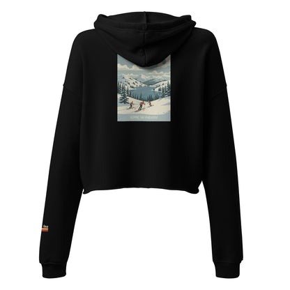 winter wonderland | crop hoodie