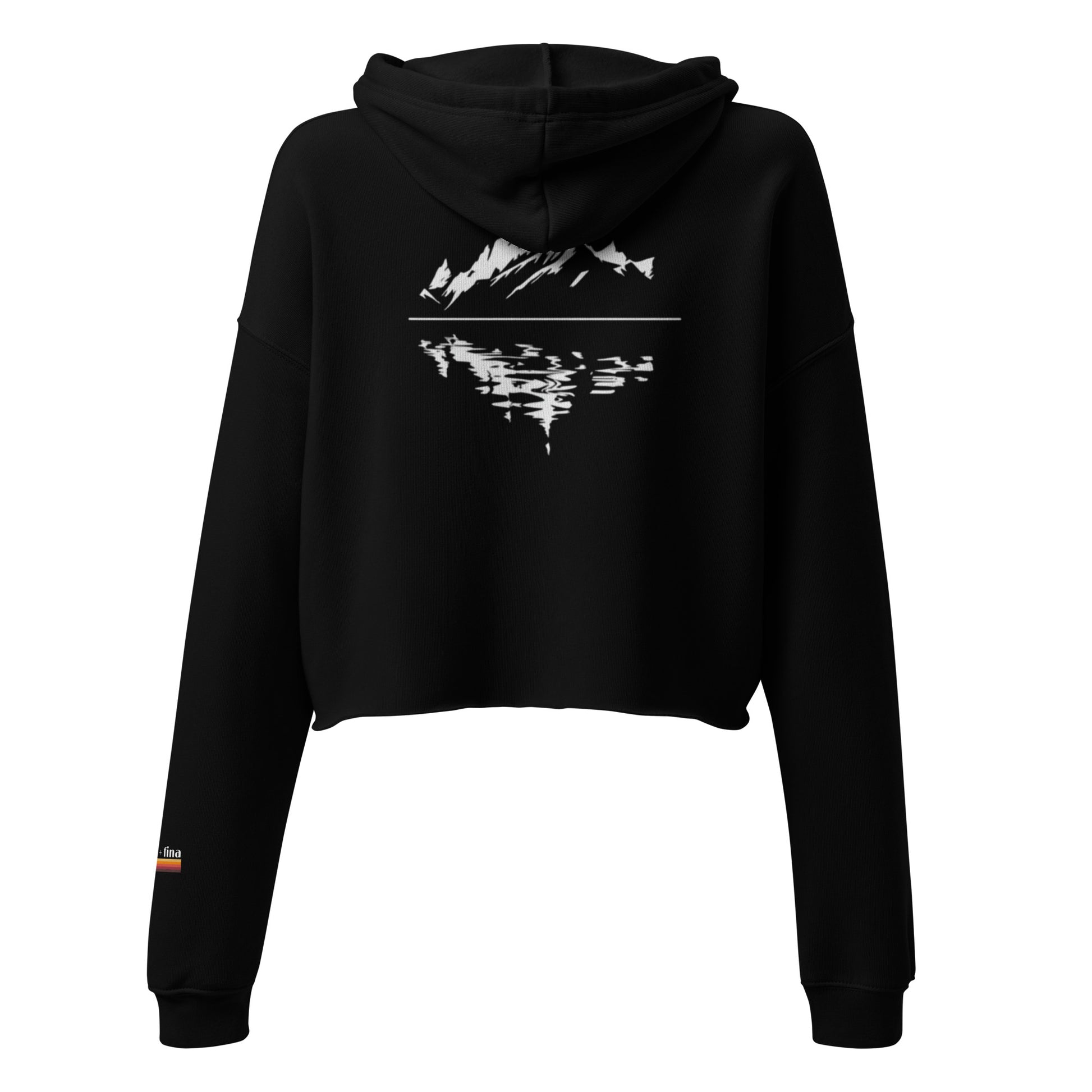 lake reflection | crop hoodie