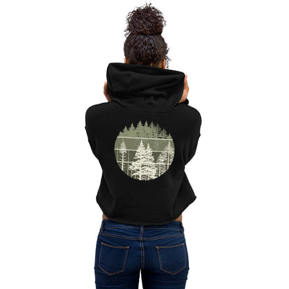 green forest | crop hoodie