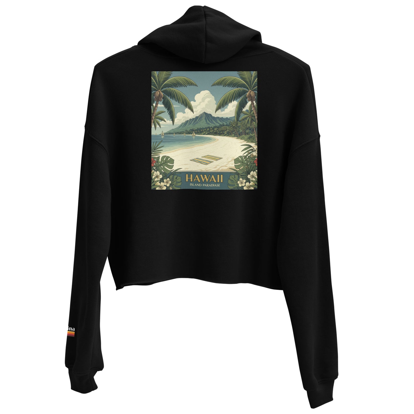 island paradise | crop hoodie