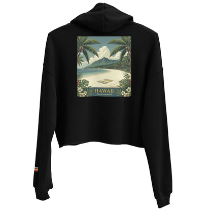 island paradise | crop hoodie
