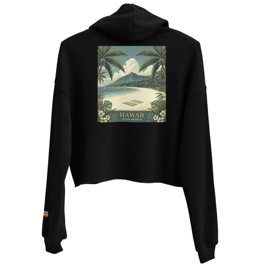 island paradise | crop hoodie