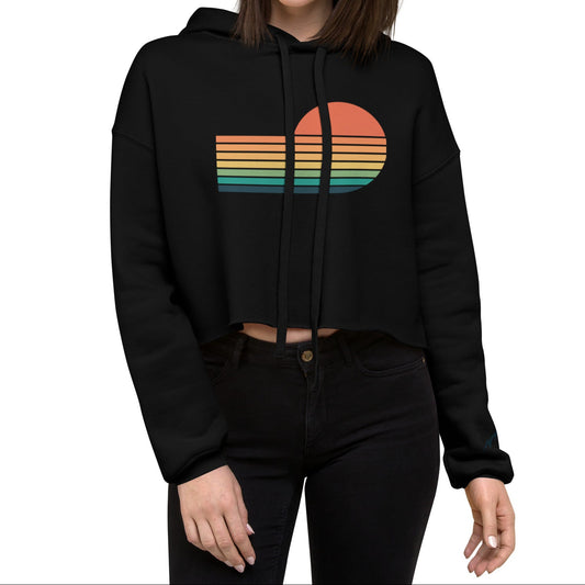 rainbow sunset | crop hoodie