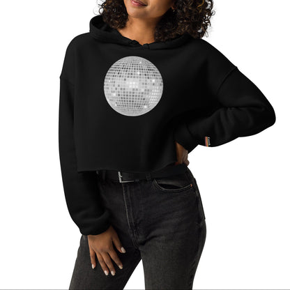 big ol' discoball | crop hoodie