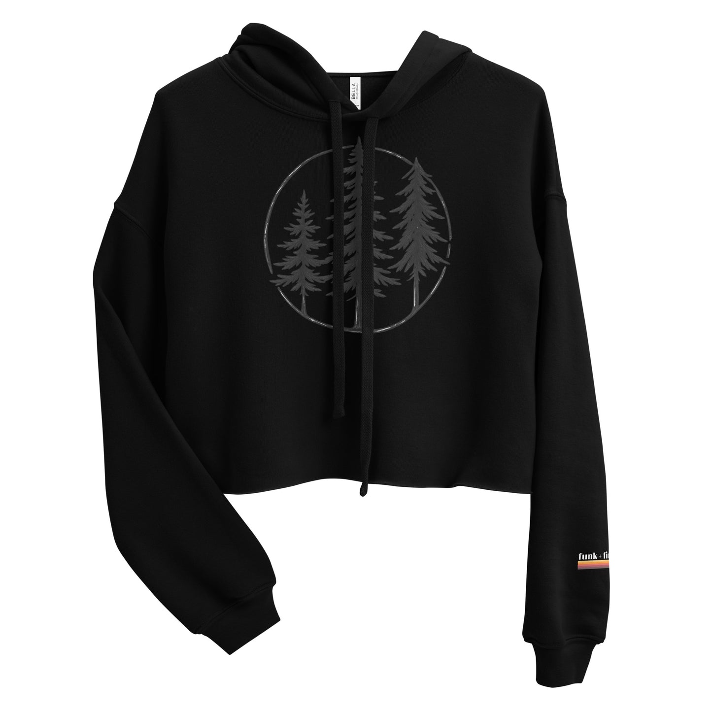 circle of trees | crop hoodie