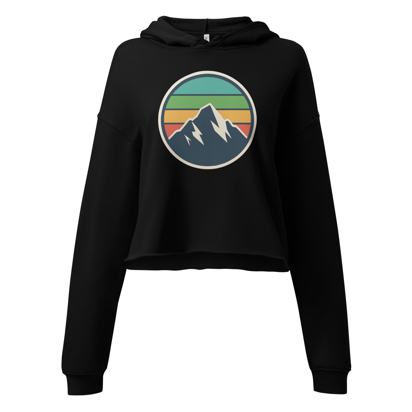 rainbow mountain | crop hoodie