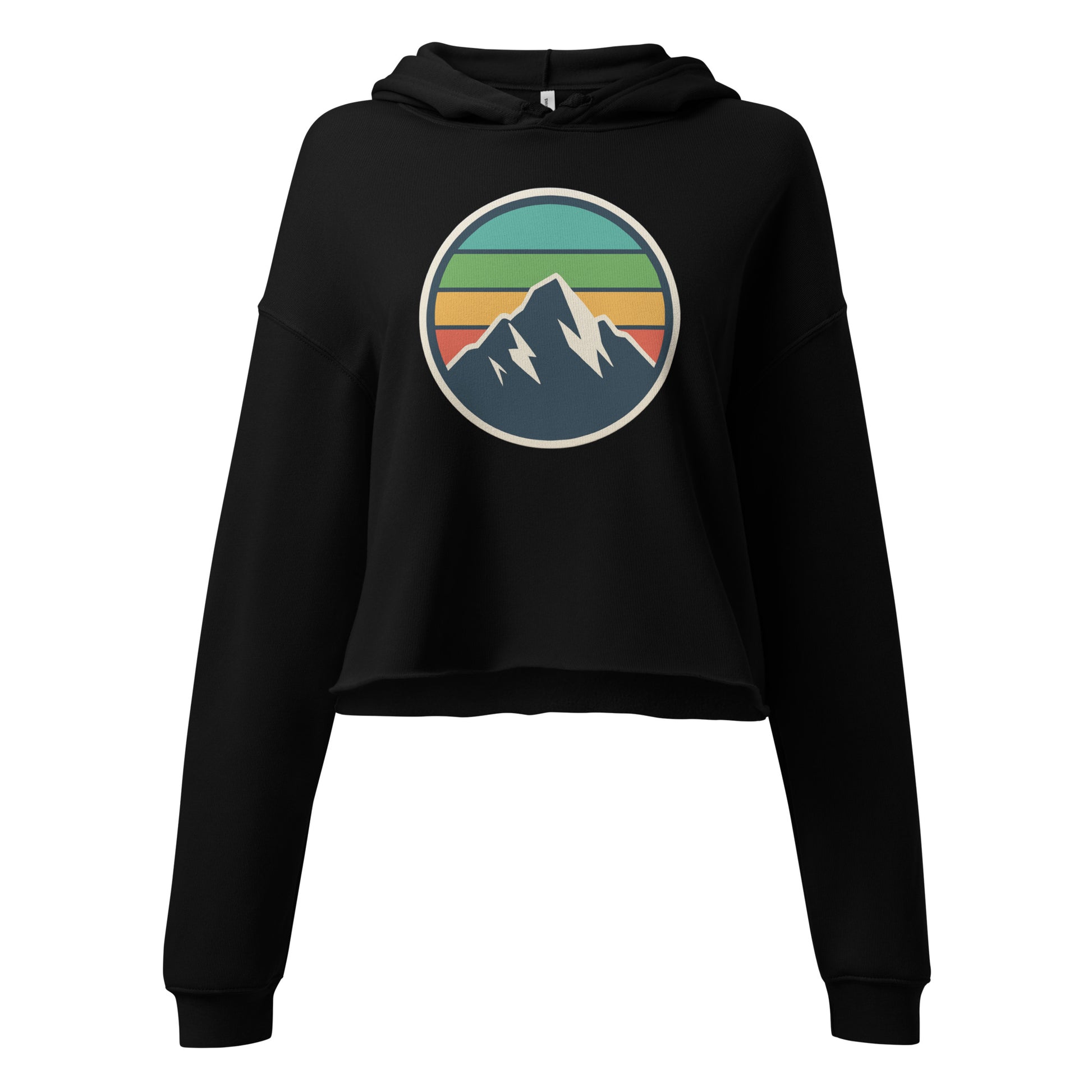 rainbow mountain | crop hoodie