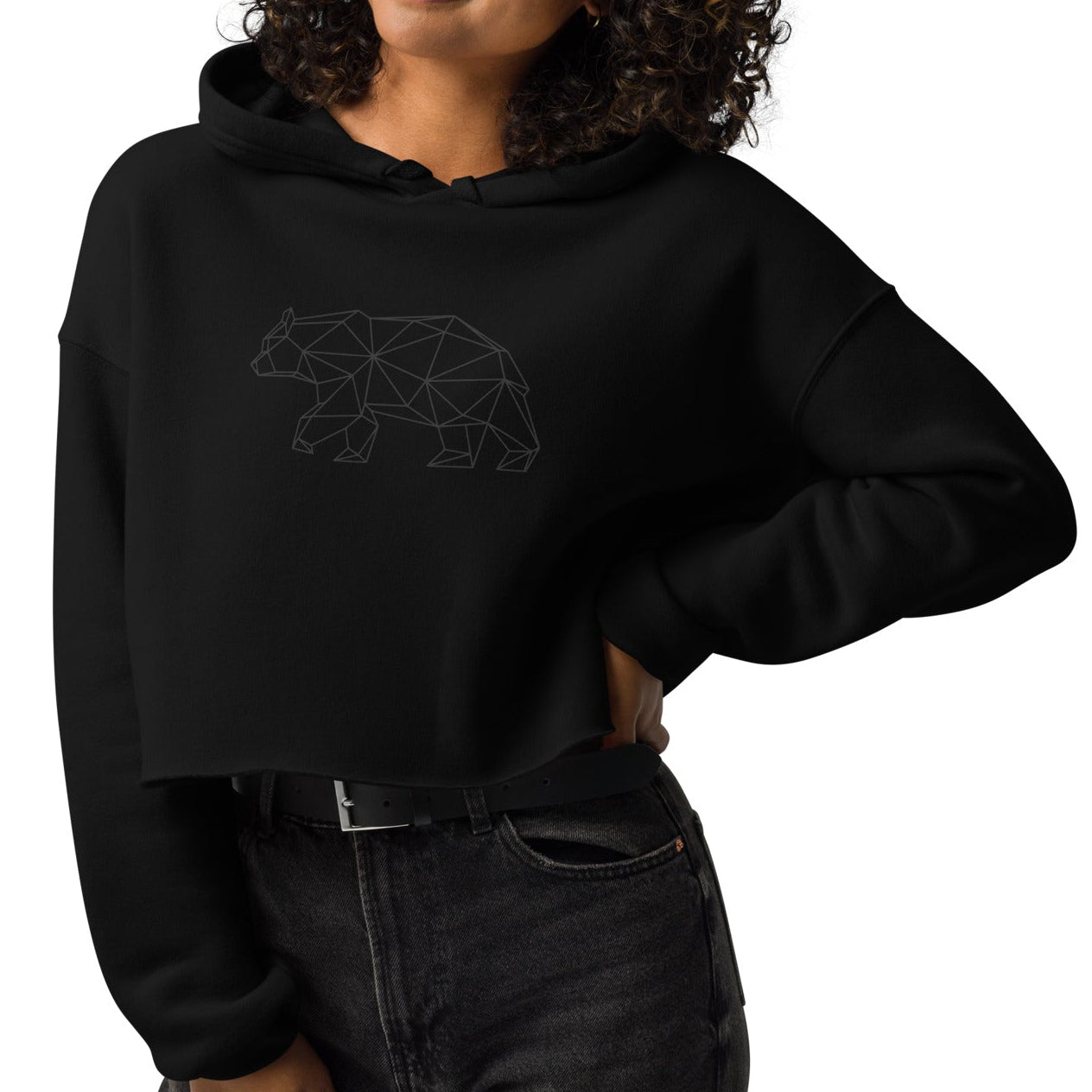 star bear | crop hoodie
