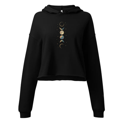 moon phases | crop hoodie