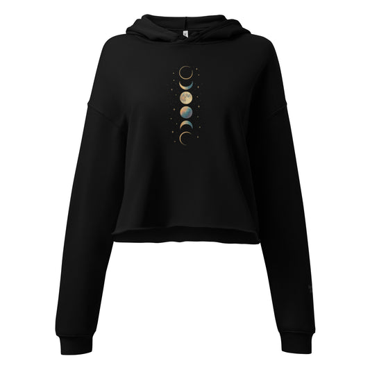 moon phases | crop hoodie