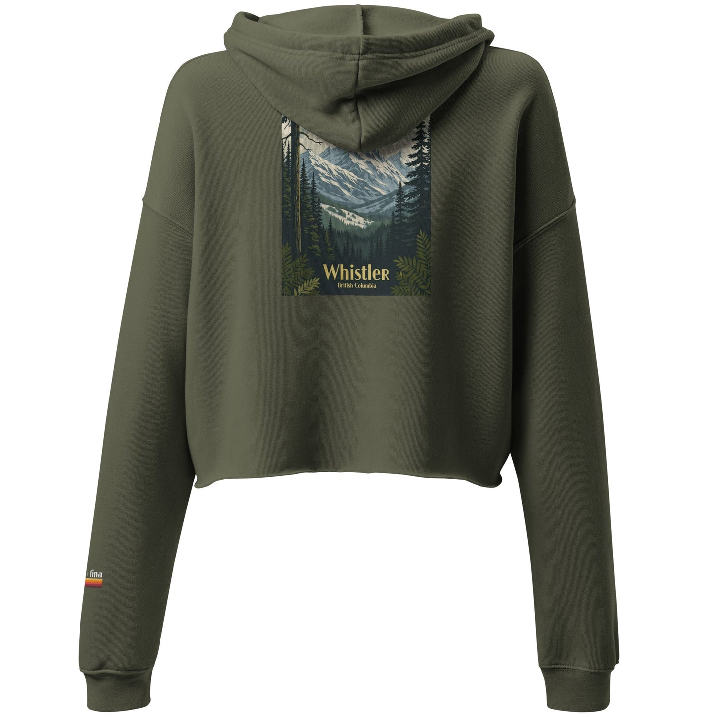 whistler paradise | crop hoodie