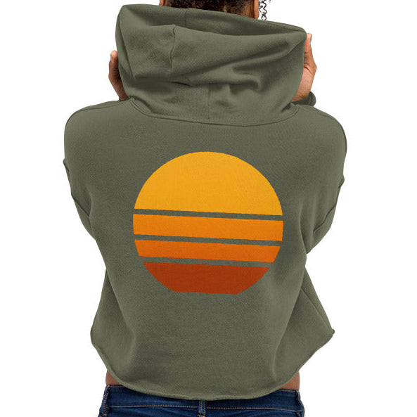 sunset view | crop hoodie