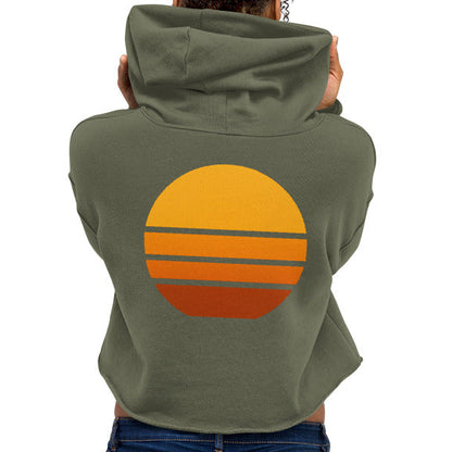 sunset view | crop hoodie