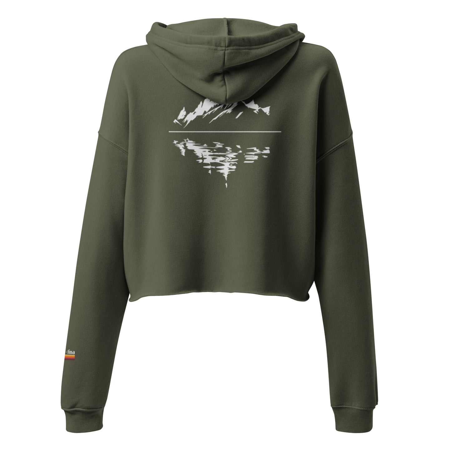 lake reflection | crop hoodie