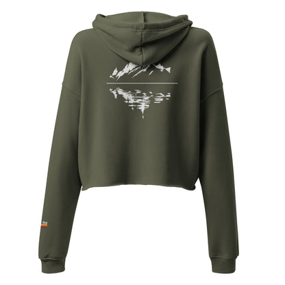 lake reflection | crop hoodie