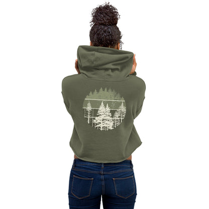 green forest | crop hoodie
