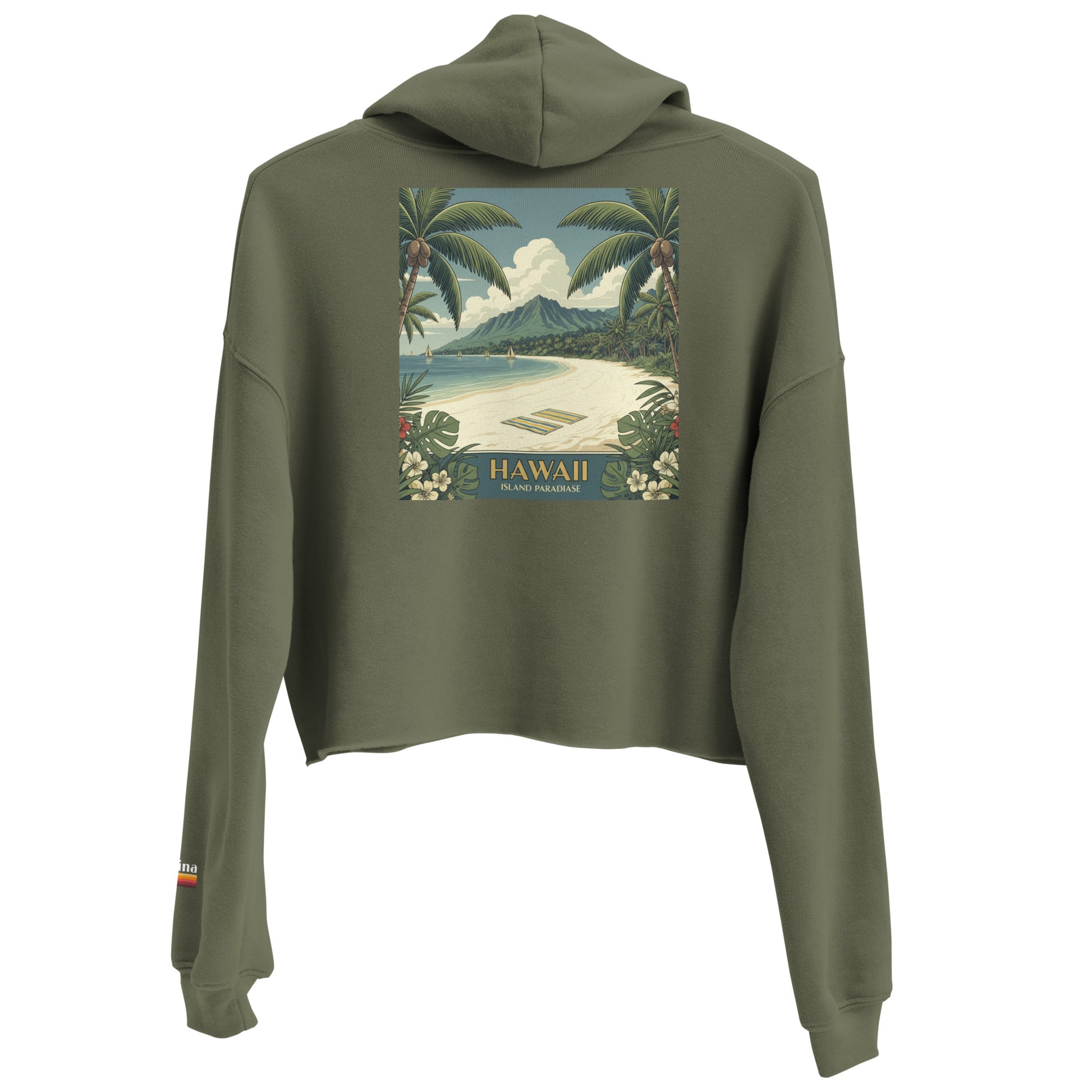 island paradise | crop hoodie