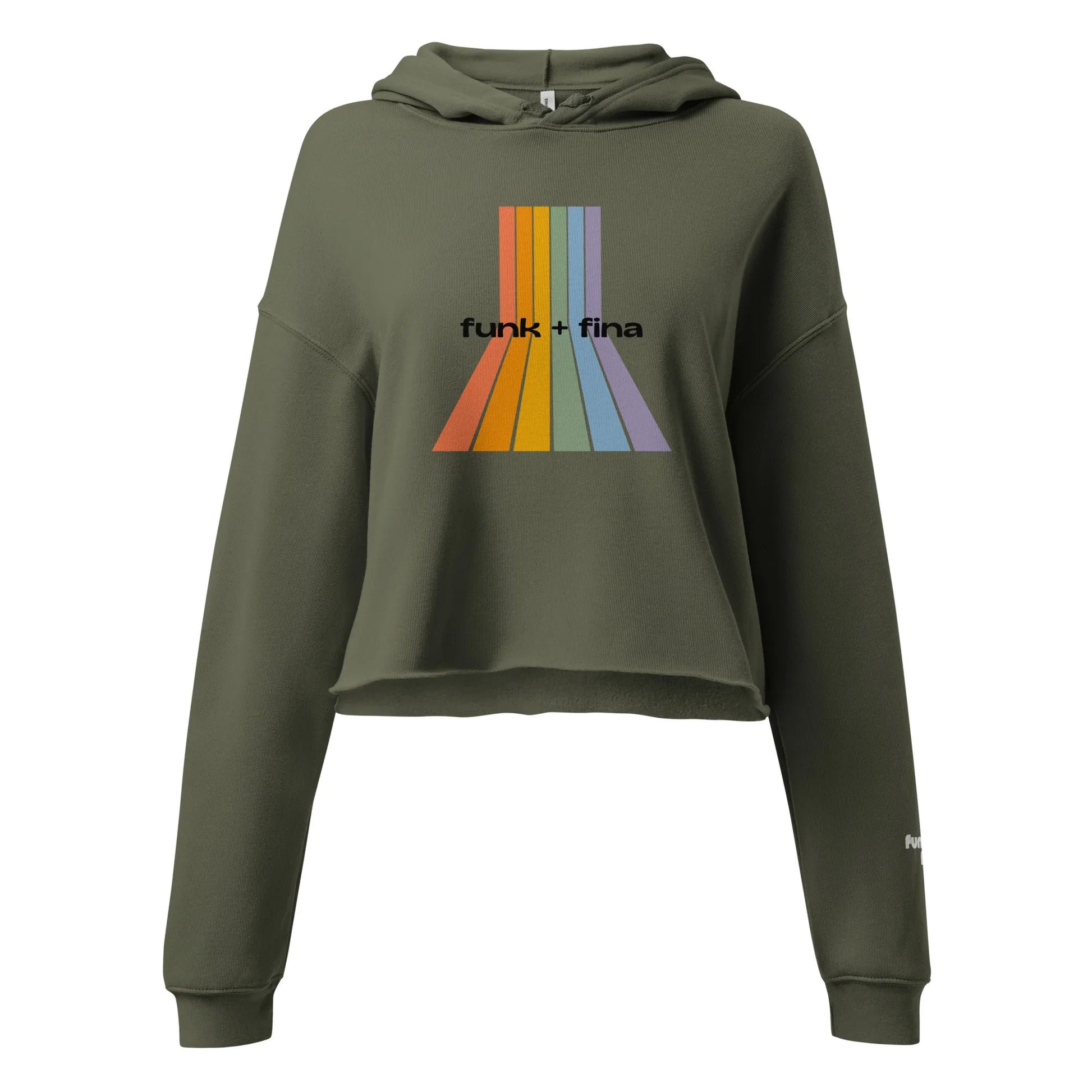rainbow path | crop hoodie - f u n k + f i n a