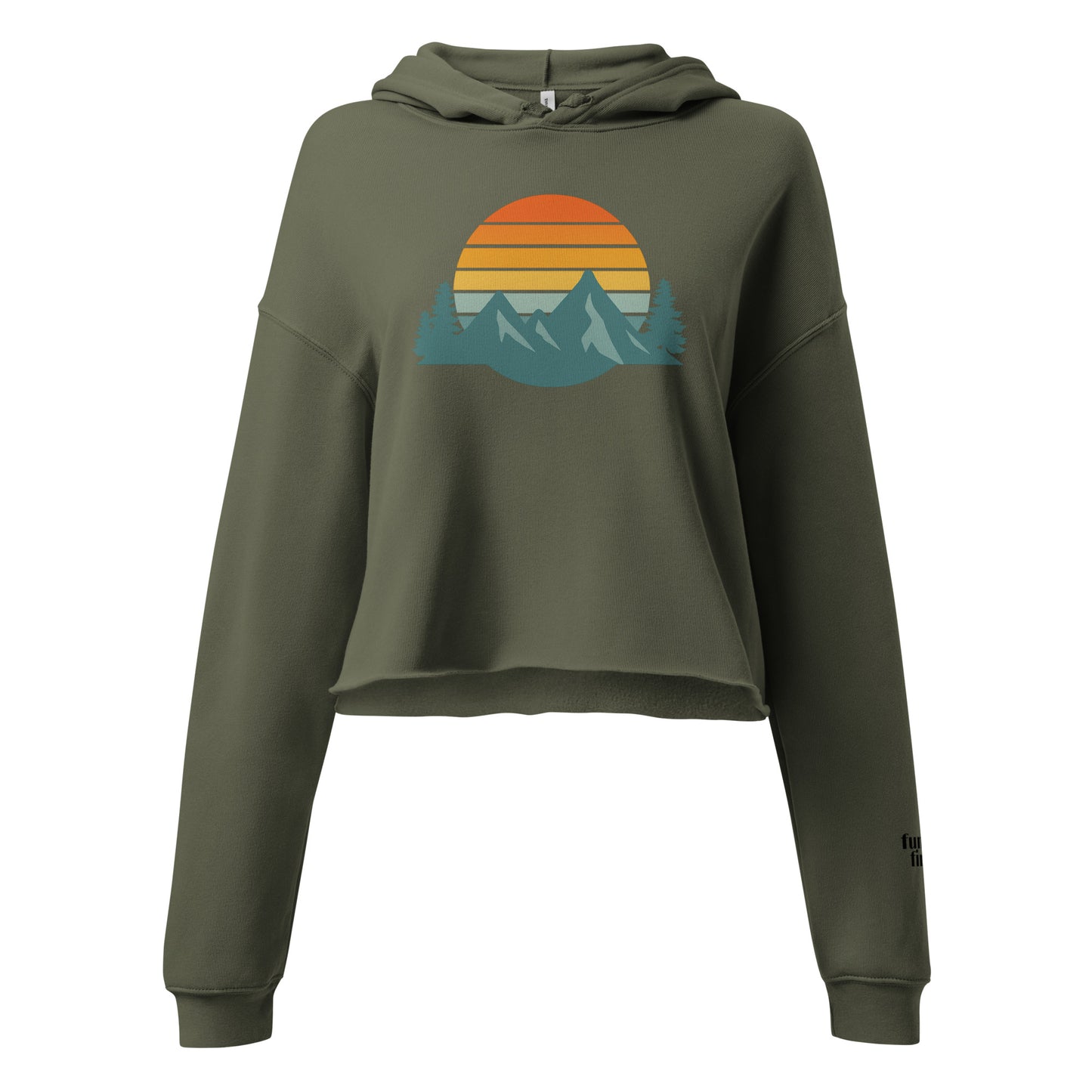 mountain sunset | crop hoodie