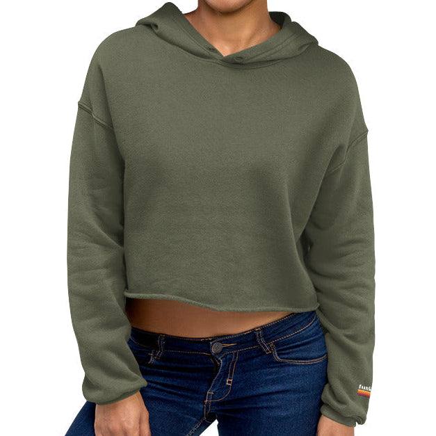 kauai stamp | crop hoodie