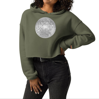 big ol' discoball | crop hoodie