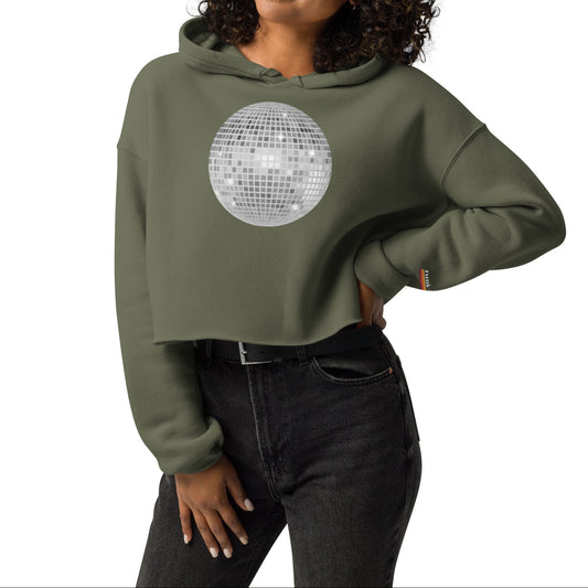 big ol' discoball | crop hoodie