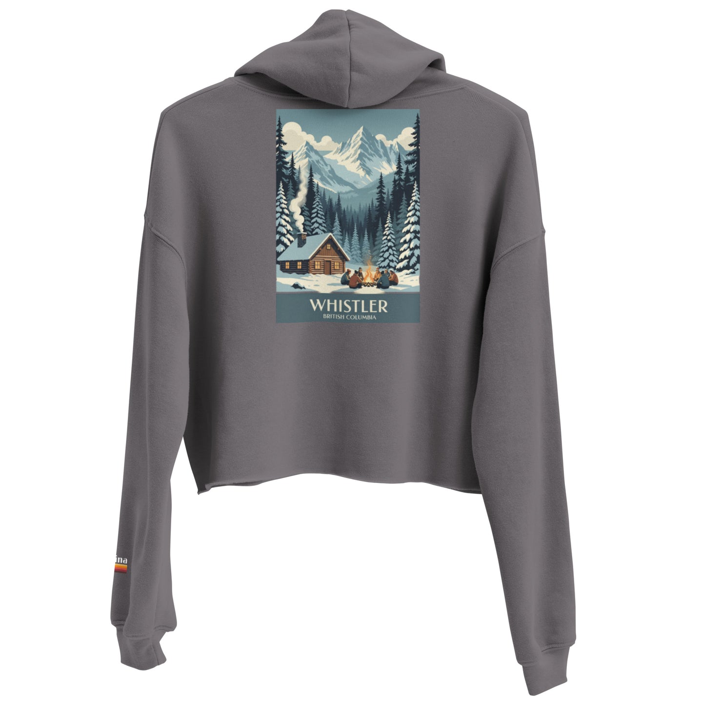 whistler cabin | crop hoodie