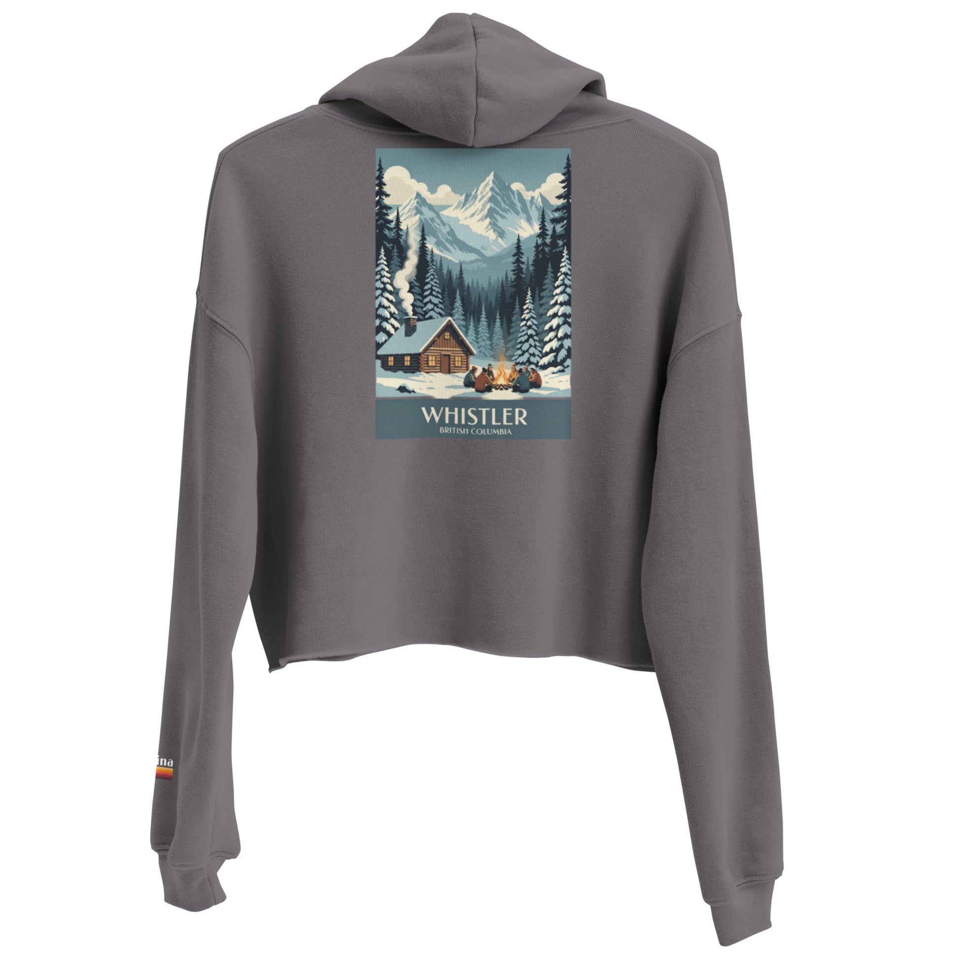 whistler cabin | crop hoodie