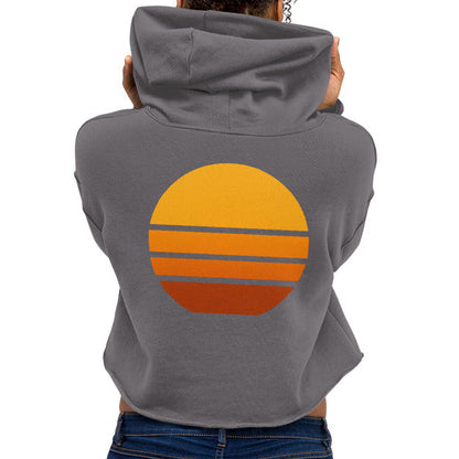 sunset view | crop hoodie