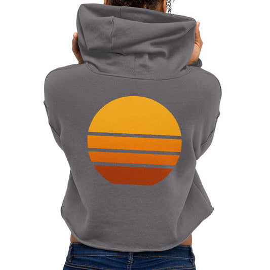 sunset view | crop hoodie