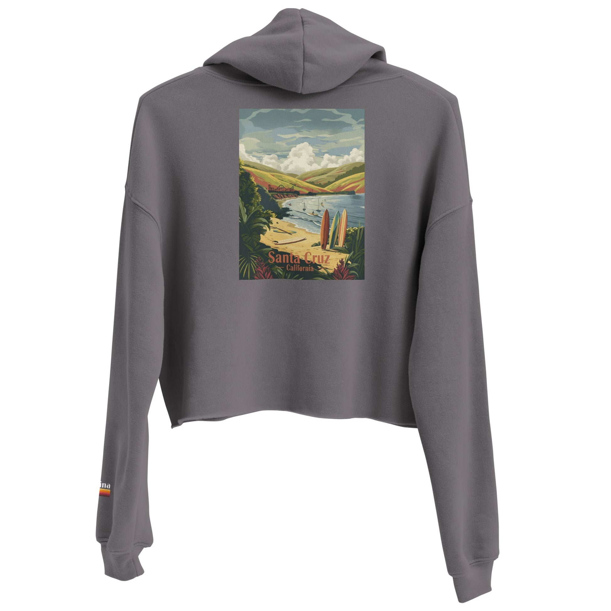 surfing town | crop hoodie