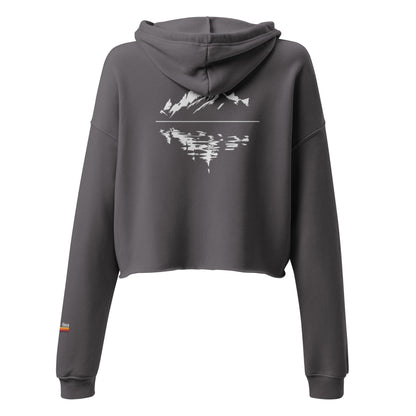 lake reflection | crop hoodie