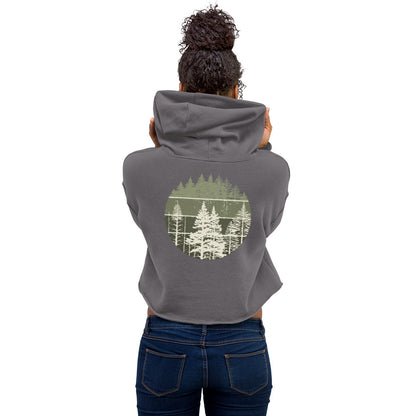 green forest | crop hoodie