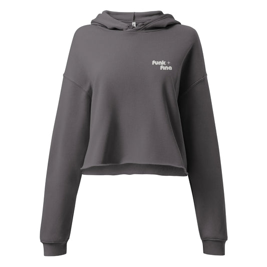 rustic sunrise back | crop hoodie - f u n k + f i n a