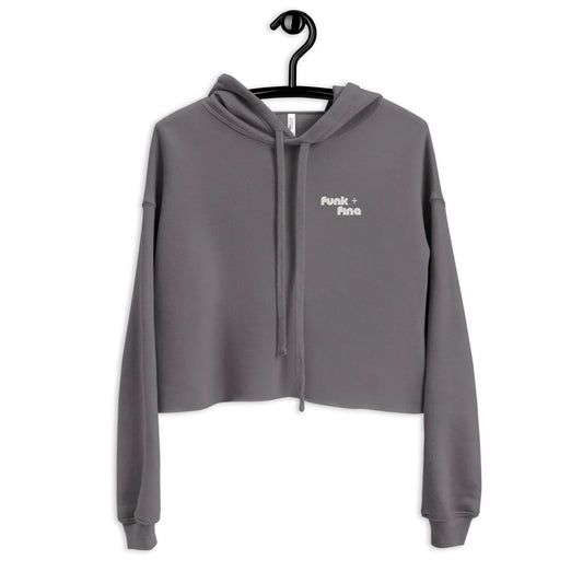 earthy sunrise back | crop hoodie - f u n k + f i n a