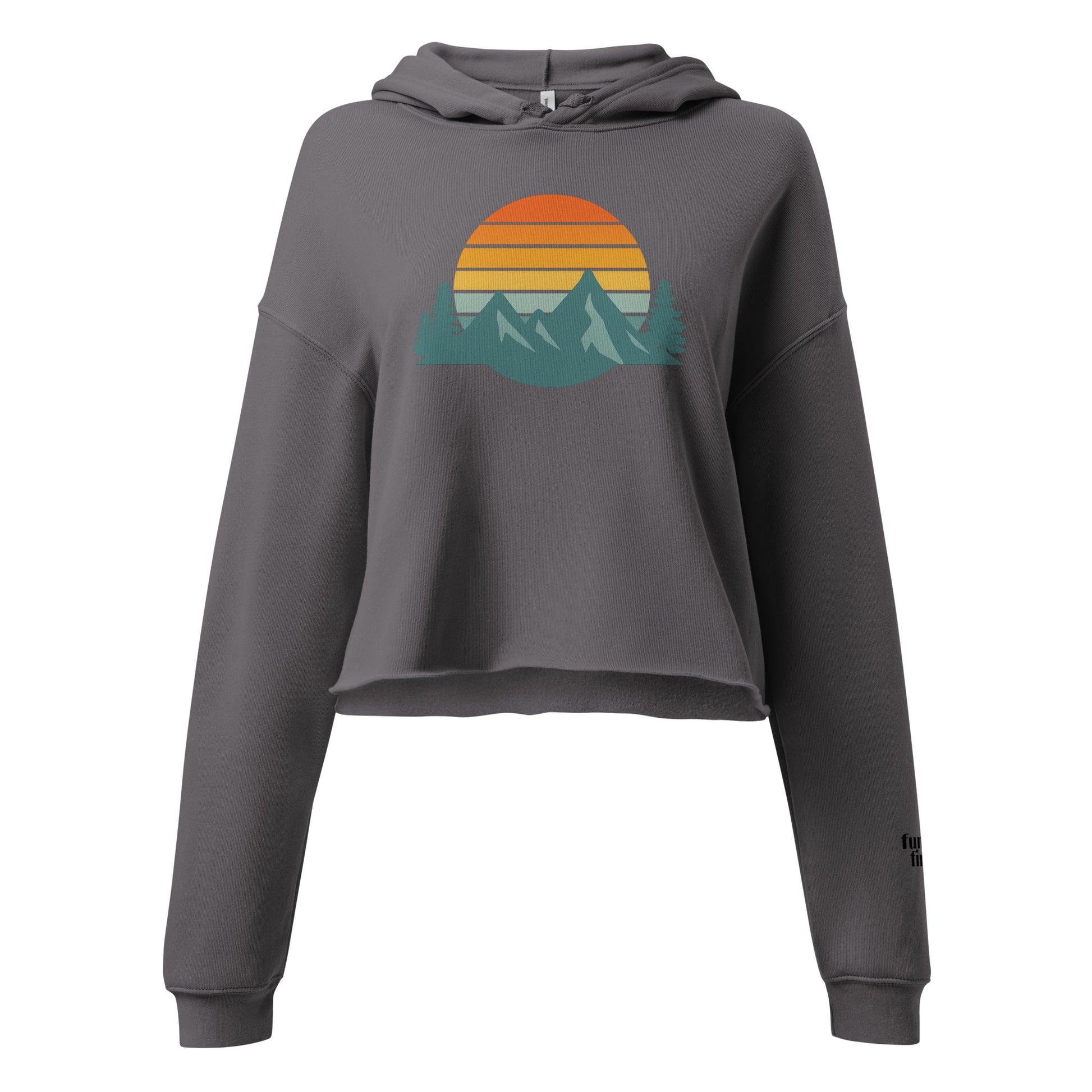 mountain sunset | crop hoodie