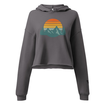 mountain sunset | crop hoodie