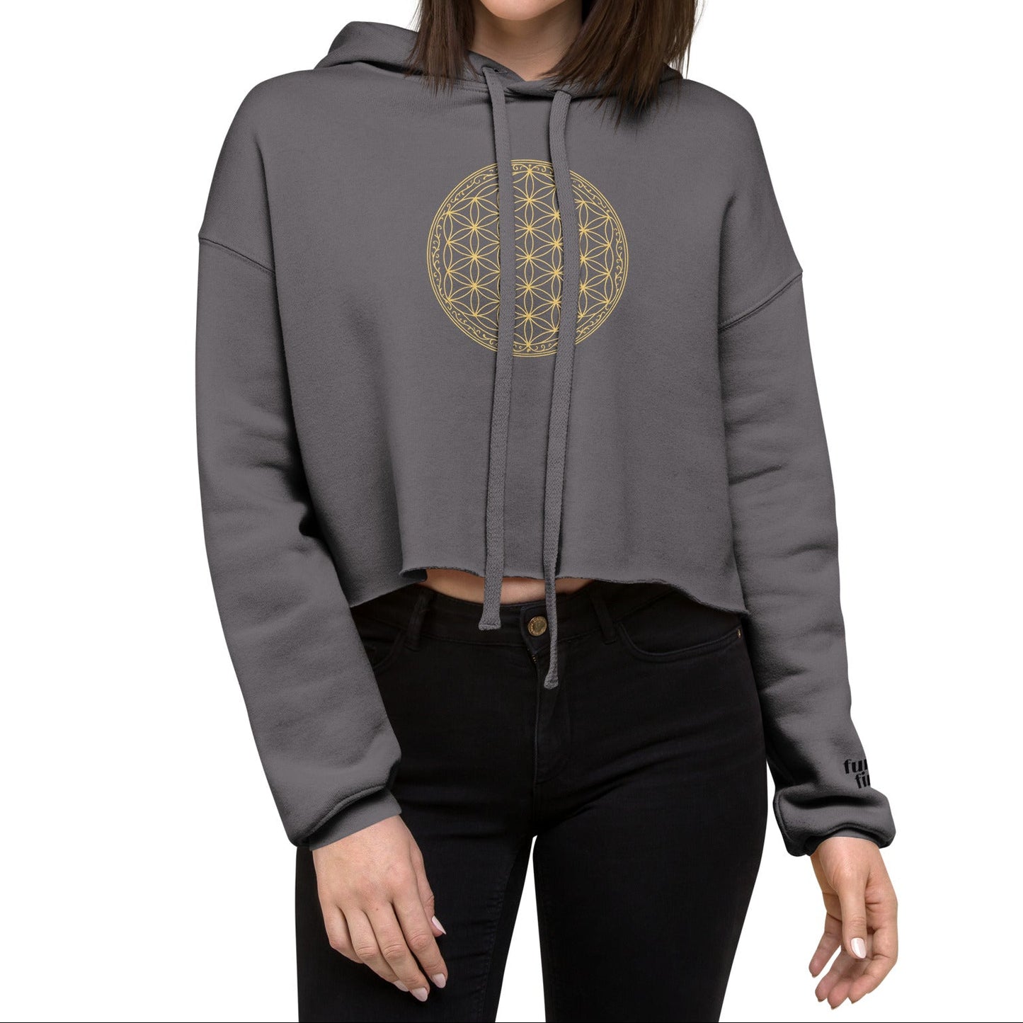 flower of life | crop hoodie
