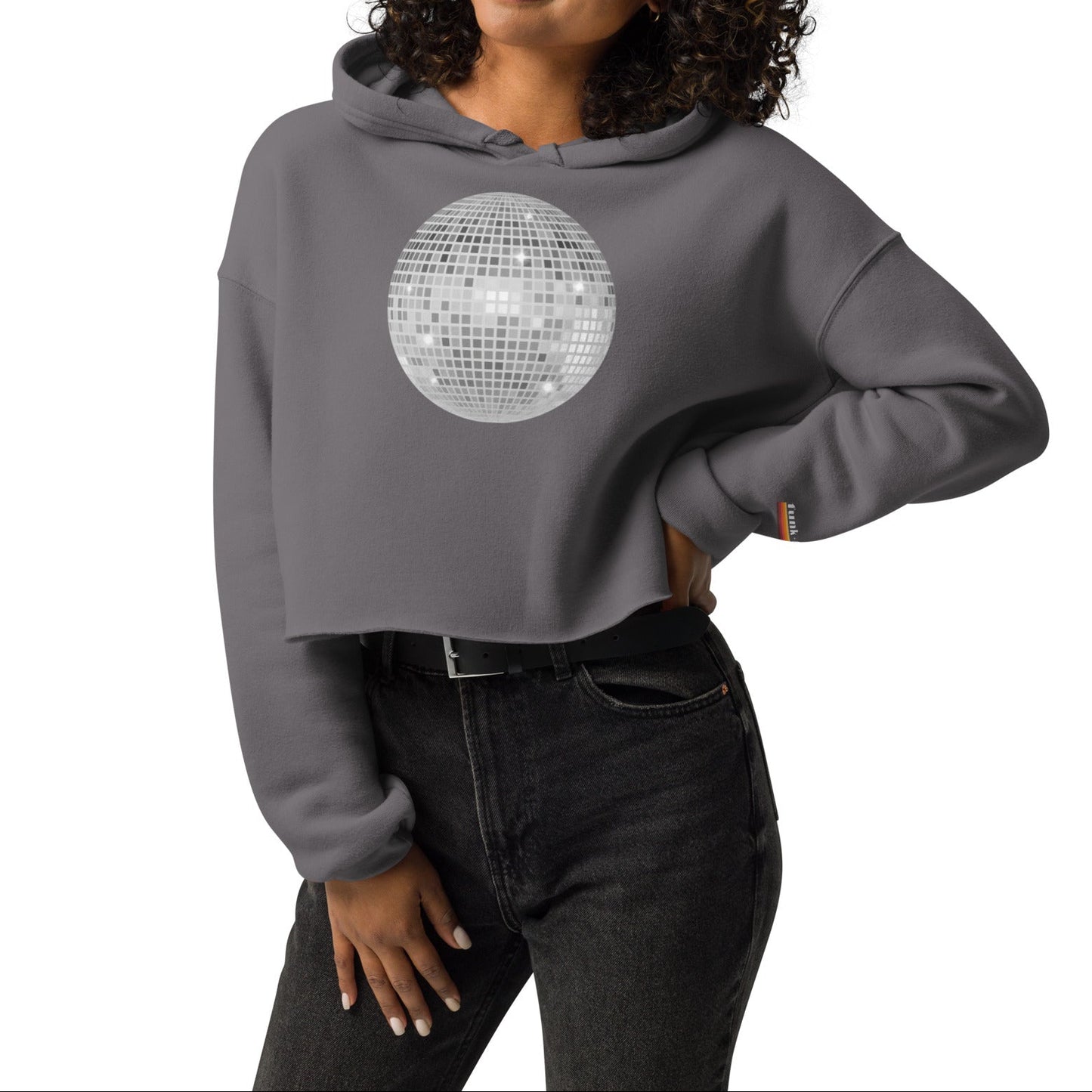 big ol' discoball | crop hoodie