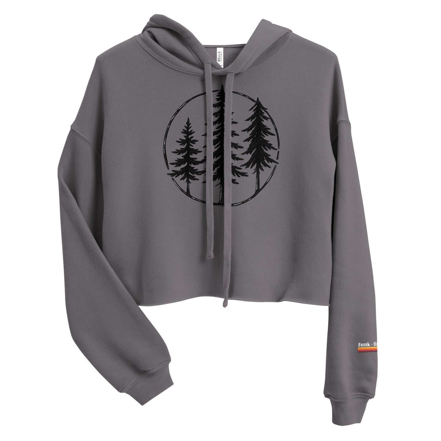 circle of trees | crop hoodie
