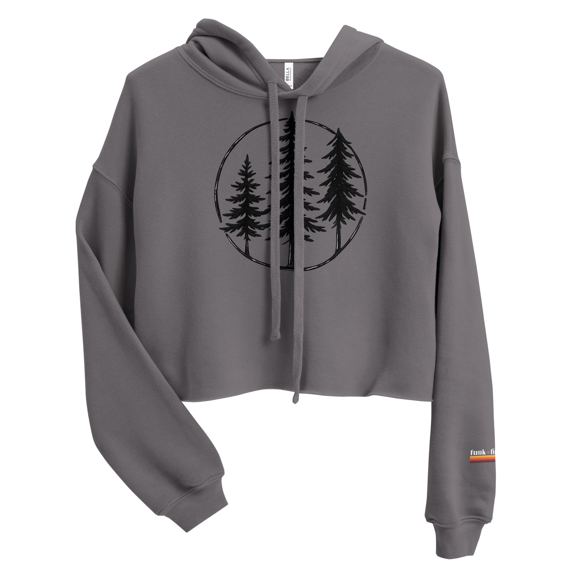 circle of trees | crop hoodie